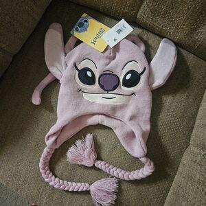 Disney Lilac Stitch Earflap Knit Hat